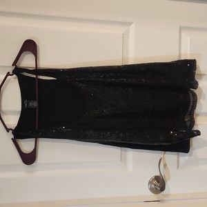 Rue 21 Black Sequin Top sz M